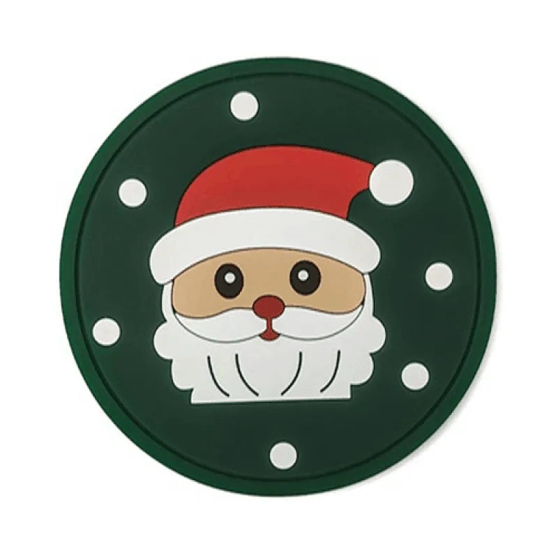 Round Christmas Tree Snowflake Shape Cup Mat Home Cup Coaster